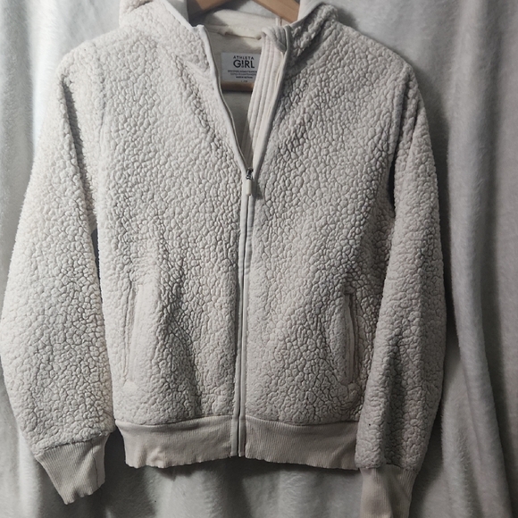 Athleta Other - Athleta Girl Cozy Sherpa Zip-Up Hoodie Size L (12)